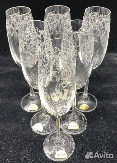 Набор 6 бокалов для шампанского Словакия