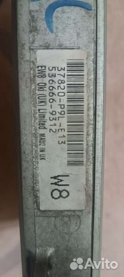 Эбу Honda Civic MB3 37820-p9l-e13