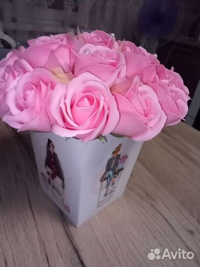 Мыльные розы букеты