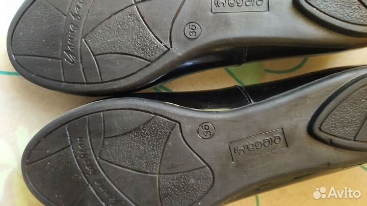 Туфли для девочки нов., кожаные, лакированные, 36