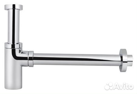 958L Сифон kaiser для раковины б/вып. (хром)