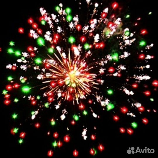 Фейерверки, салюты - Батарея салютов Акварель