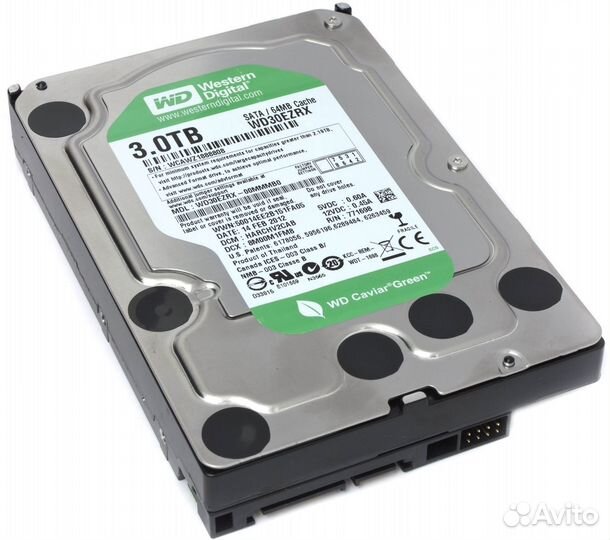 Жесткий диск Western Digital WD Green 3 тб WD30ezr
