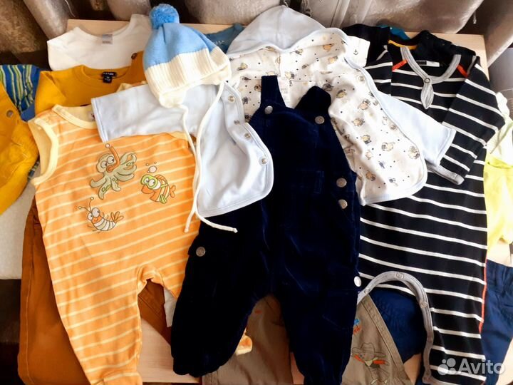 Фирменные вещи пакетом на мальчика 56 62р
