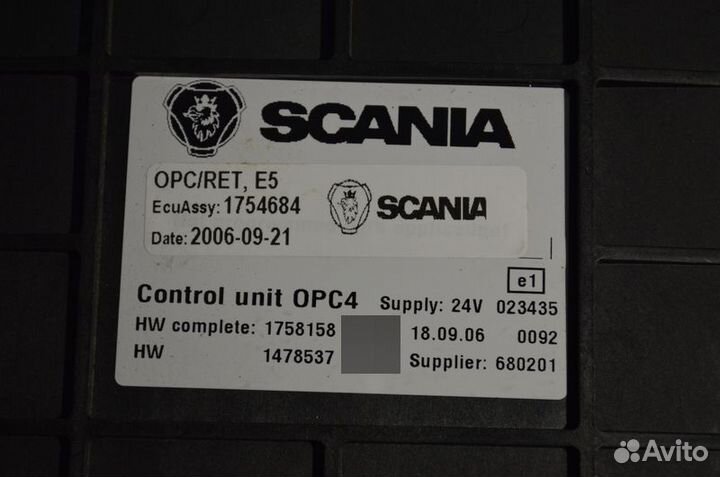 Блок управления коробкой передач scania R-series (01.04)