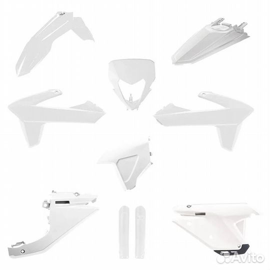 Polisport OFF road Sherco SE-R / SEF-R 2025 protectors kit Белый
