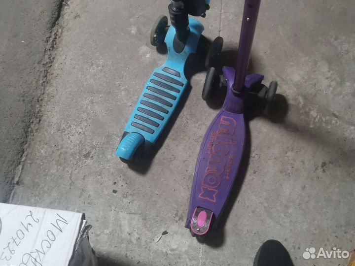 Самокат детский трехколесный бу