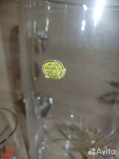 Кувшин стекло СССР Чехословакия