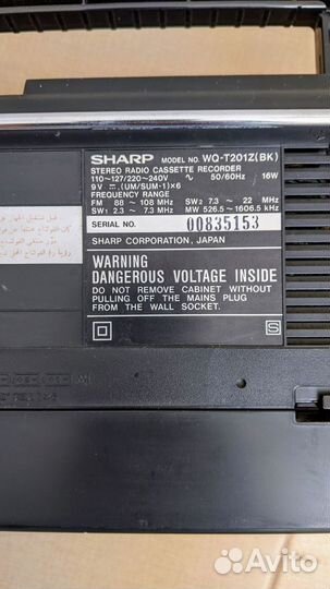 Кассетная магнитола sharp WQ-T201Z