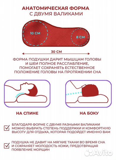 Подушка ортопедическая