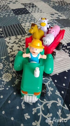 Музыкальный трактор фермер животные