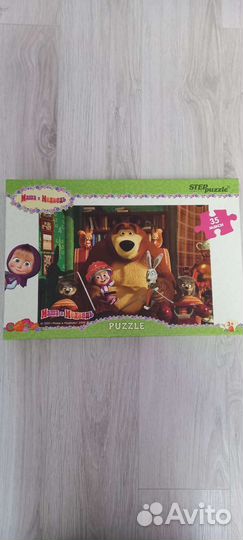 Детский макси пазл Маша и медведь