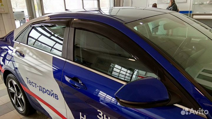 Дефлекторы окон (4 шт.) Hyundai Elantra 7 CN7