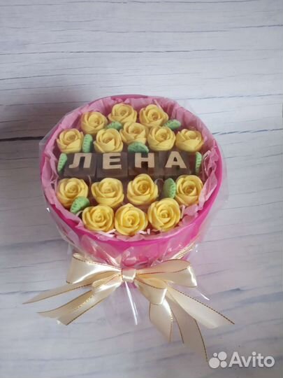 Цветы на праздник из премиального шоколада