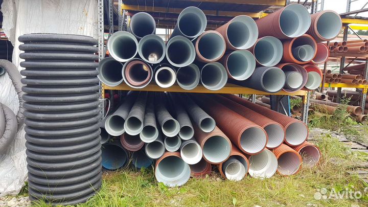 Труба гофрированная в канаву 110/ 923