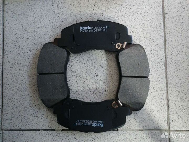 Колодки тормозные передние Солярис Хендай Киа Рио