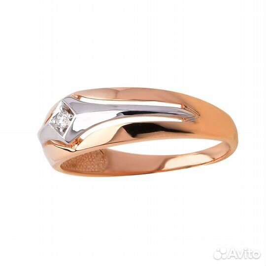 Кольцо Золото новое с бриллиантом