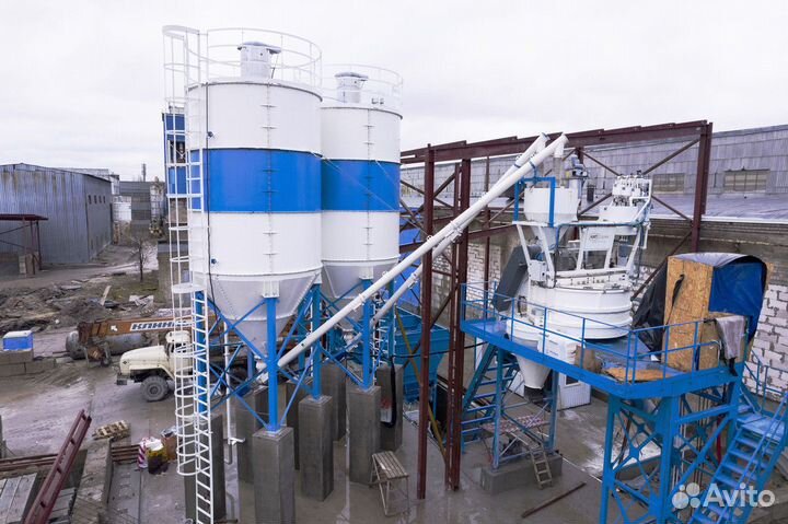 Бетонный завод Комета в зимнем варианте