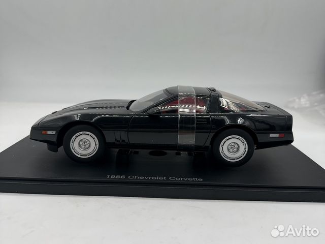 Chevrolet Corvette 1986 Black 1/18 Autoart