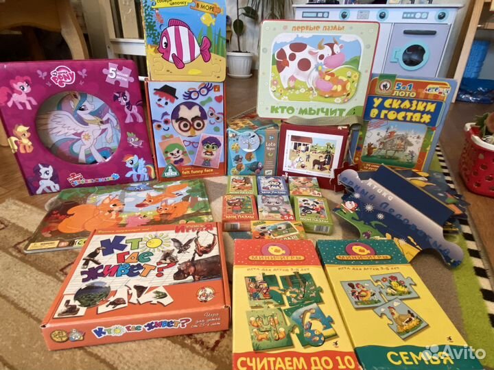 Развивающие игры и пазлы djeco, janod, elc