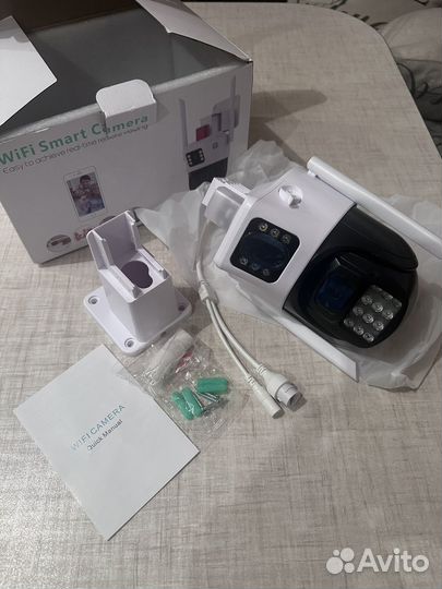 Камера Wi-fi 4мп, две камеры, поворотная, новая