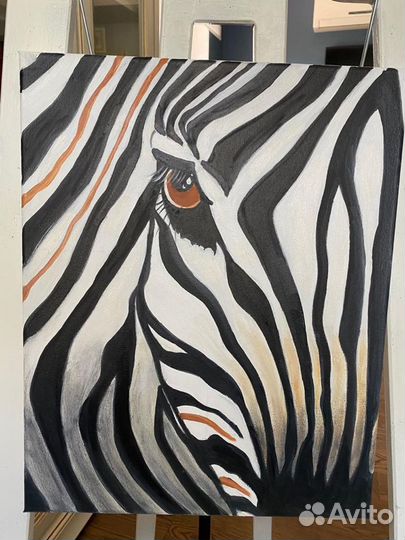 Интерьерная картина зебра