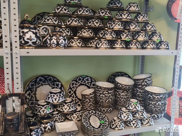 Узбекская посуда. Ляган, коса, пиала маг Казан 31