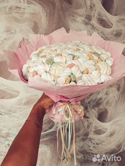 Букеты из маршмеллоу / конфет