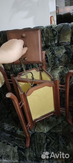 Люстра потолочная деревянная