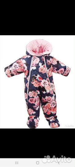 Зимний комбинезон для девочки 86