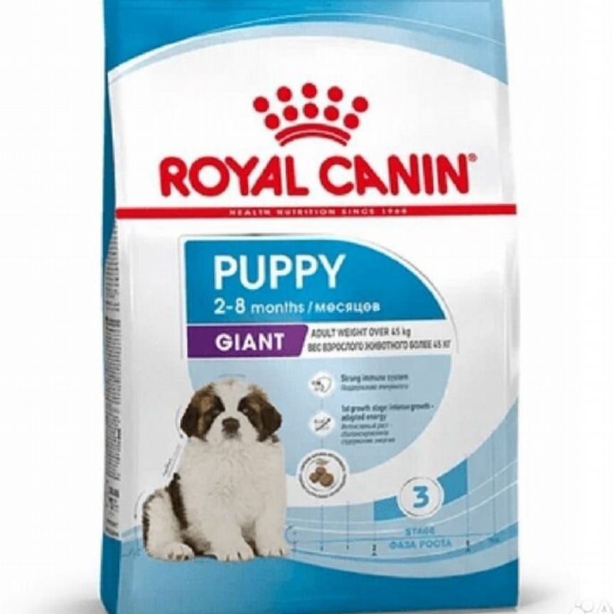 Корм для собак royal canin giant puppy