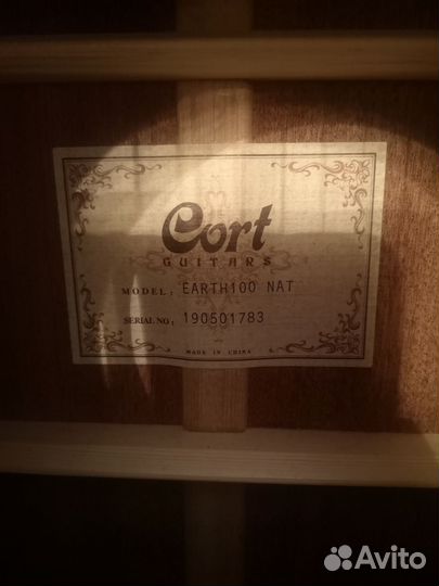 Акустическая гитара cort earth 100 nat