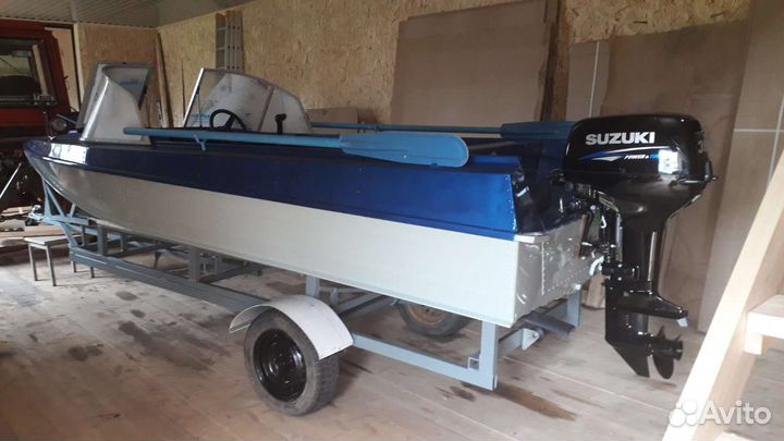 Лодка казанка 5м 3 с мотором сузуки 30