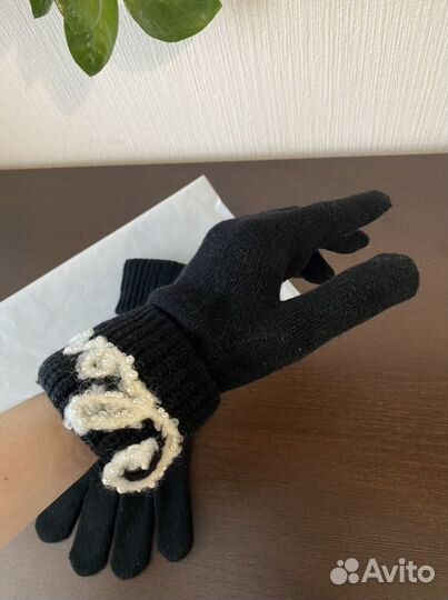 Перчатки Chanel кашемир