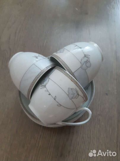 Сервиз чайный посуда кружки блюдца