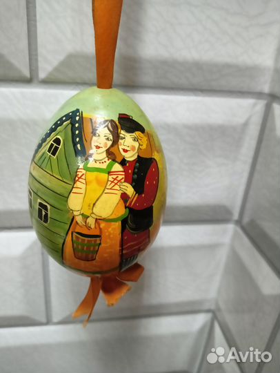 Яйцо деревянное расписное