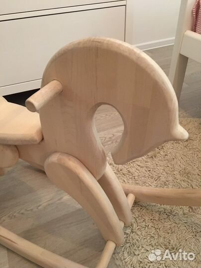 Качалка деревянная лошадка детская