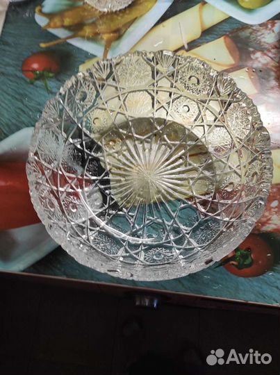 Ваза хрустальная для фруктов