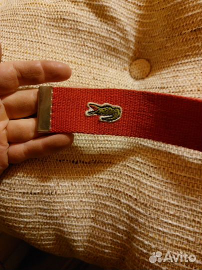 Ремень красный Lacosta