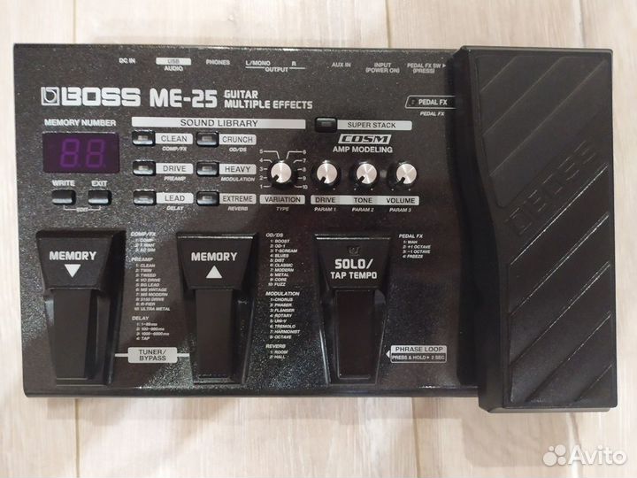Гитарный процессор boss ME-25