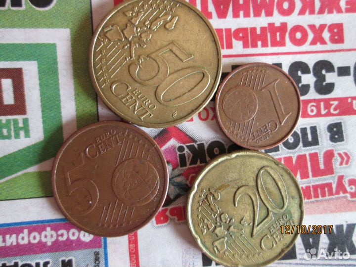 Евроценты разных стран