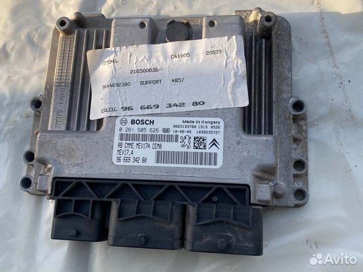 Блок управления двигателем citroen c4