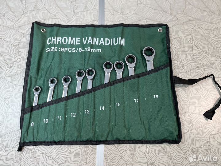 Ключи рожково-накидные с трещоткой