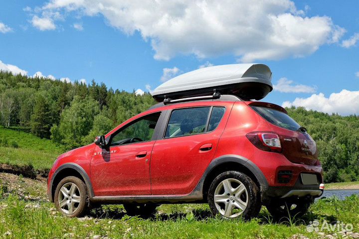 Автобокс на крышу Ветлан 420 л на Mitsubishi Cante