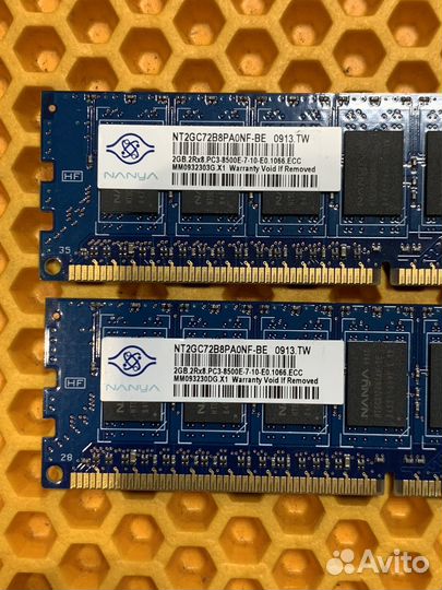 Оперативная память 2GB DDR3 ECC 1066MHz Nanya