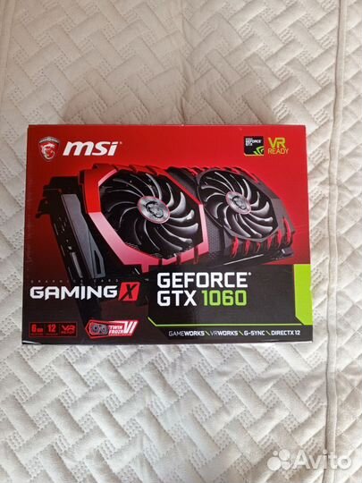 Видеокарта gtx 1060 6gb MSI