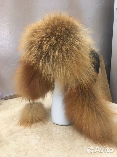 Шапка зимняя меховая женская лиса