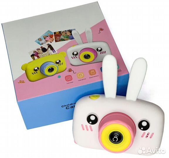 Фотоаппарат детский Зайка голубой
