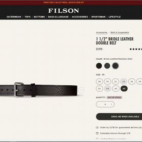 Ремни Filson