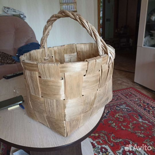 Корзина плетеная для грибов